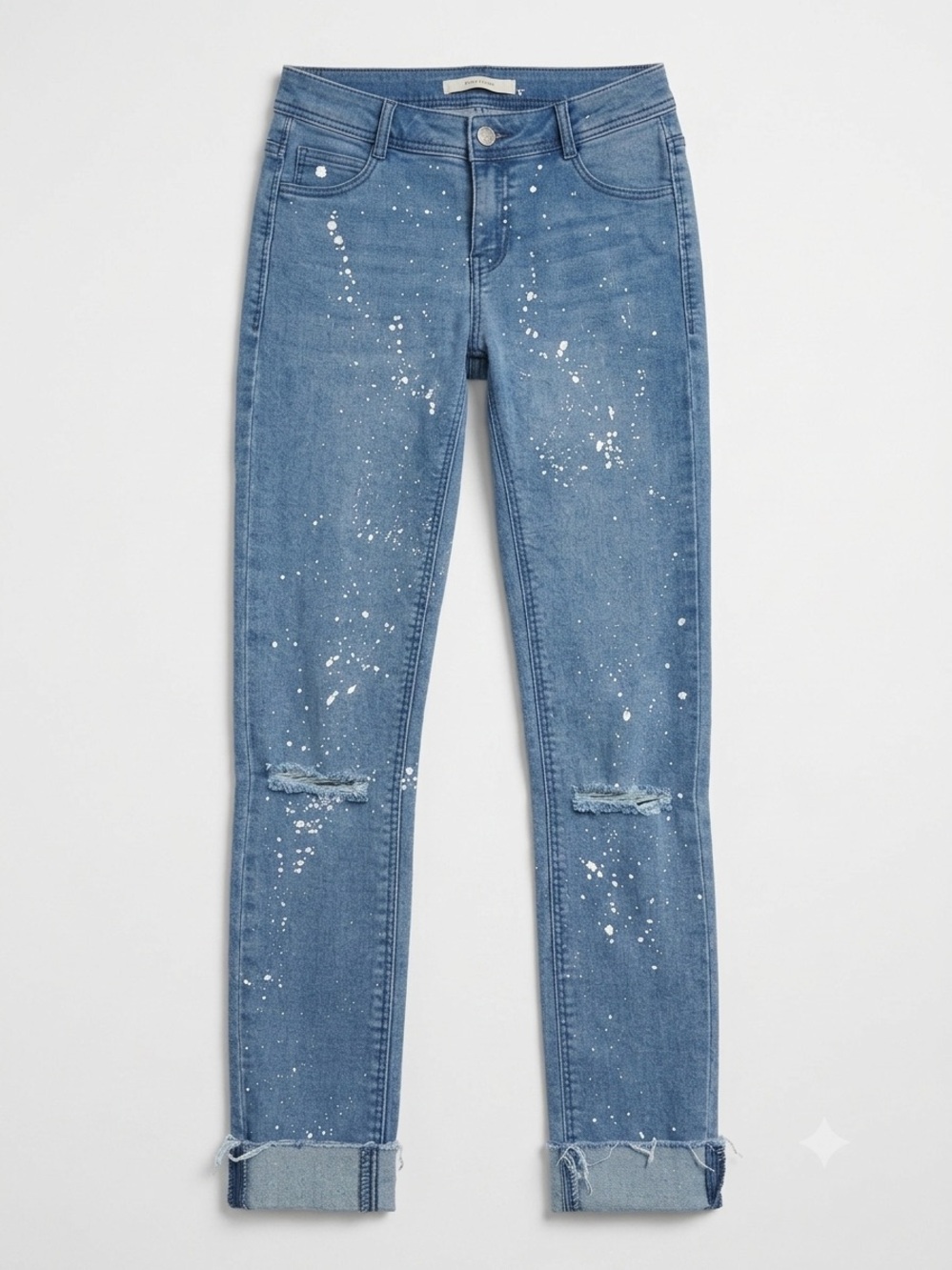 Zara Trafaluc Denim Paint Splatter Jeans - Picture 2 of 7